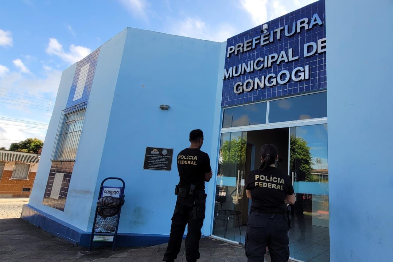 Operação  cumpriu sete mandados de busca e apreensão em Salvador e Gongogi. Foto: Divulgação PF
