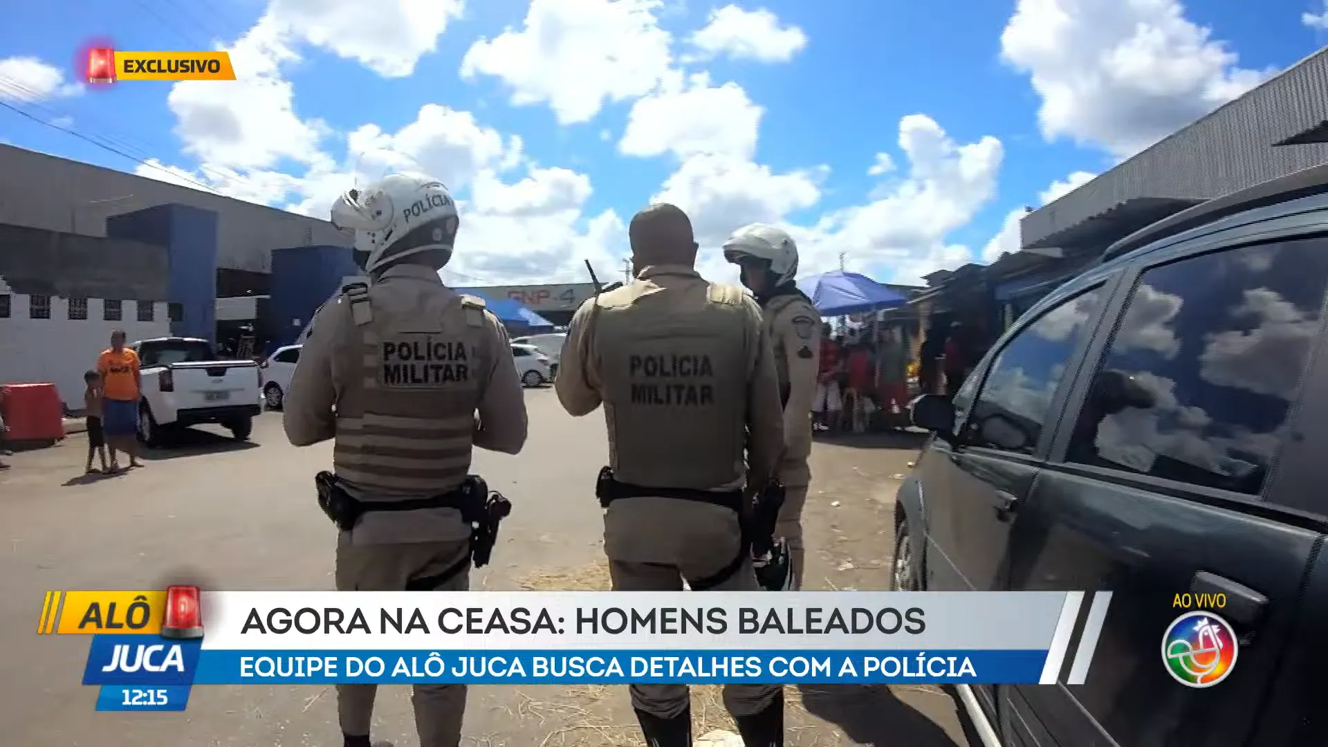 Suspeito é baleado após tentar fugir da Rondesp na Ceasa; adolescente é apreendido