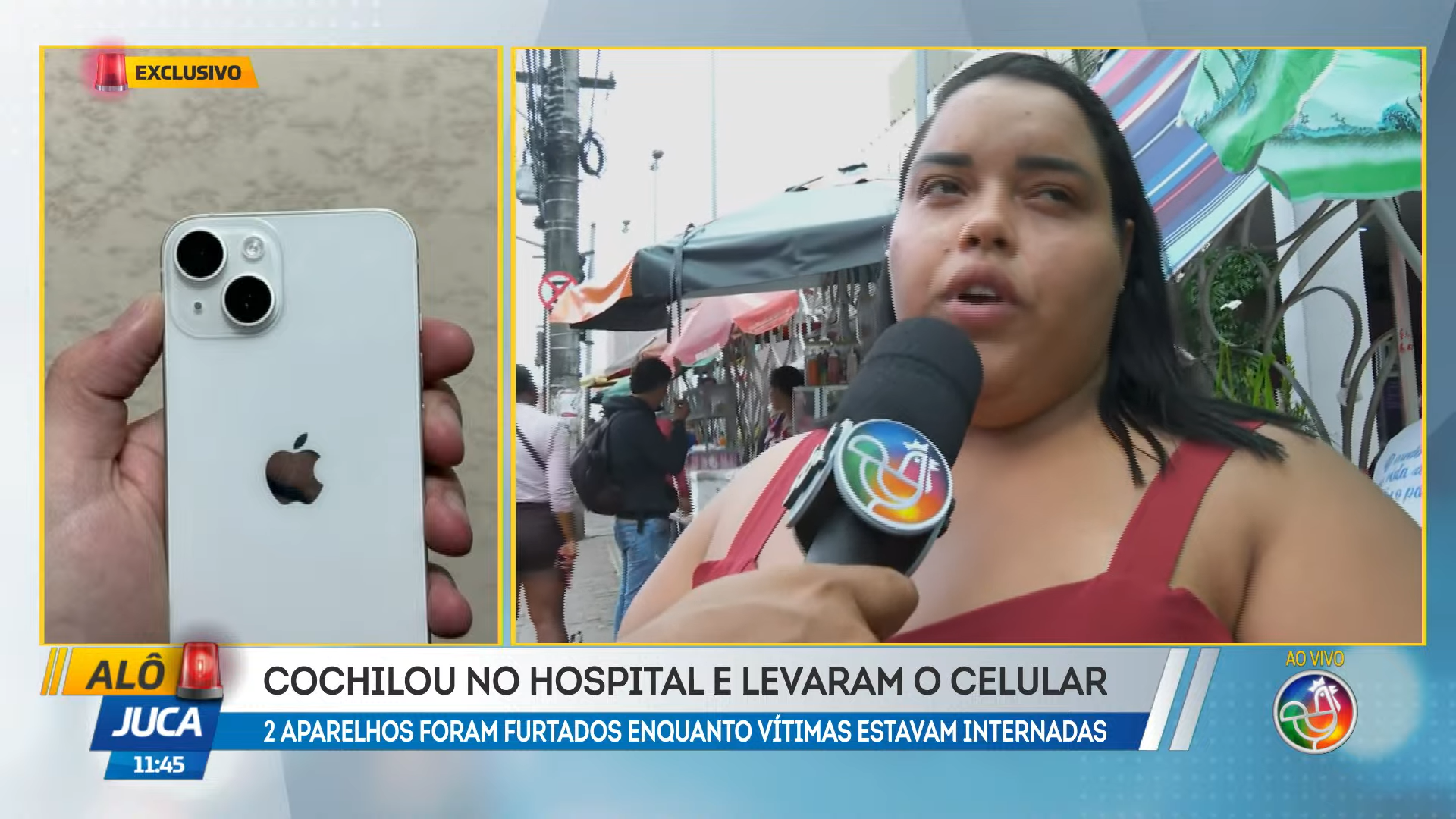 Segundo relato da denunciante, ela acompanhava uma paciente na unidade hospitalar quando ambas dormiram por volta das 10h50. | Foto: Reprodu&ccedil;&atilde;o/TV Aratu