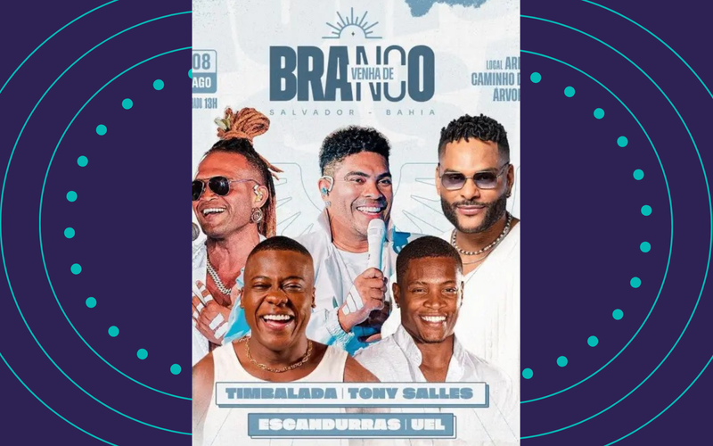 Vestir branco faz parte da agenda de Salvador e re&uacute;ne grandes nomes da m&uacute;sica baiana em uma tarde de celebra&ccedil;&atilde;o/Foto: Divulga&ccedil;&atilde;o&nbsp;
