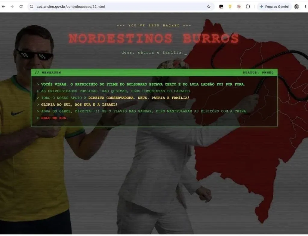 Site Ancine &Eacute; Invadido