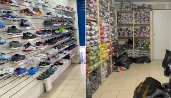 Mais de 4 mil pares falsificados de tênis são apreendidos em operação "Fake Market"