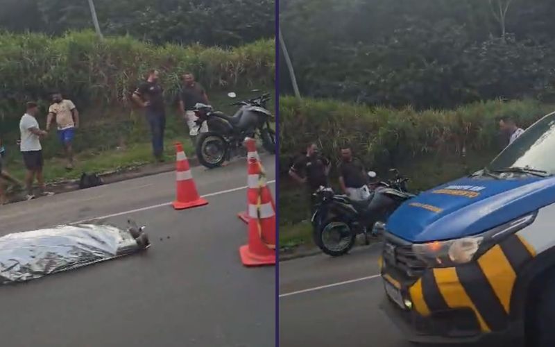 Acidente com motociclistas est&aacute; entre as principais causas de mortes no tr&acirc;nsito baiano, especialmente em rodovias e vias de grande circula&ccedil;&atilde;o/Foto: Leitor/Aratu On&nbsp;