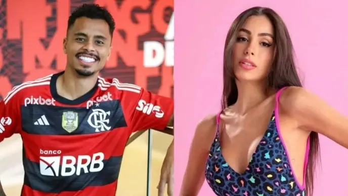 Esperando filha com outra, Allan Souza, do Flamengo, assume ex de Cauã Reymond