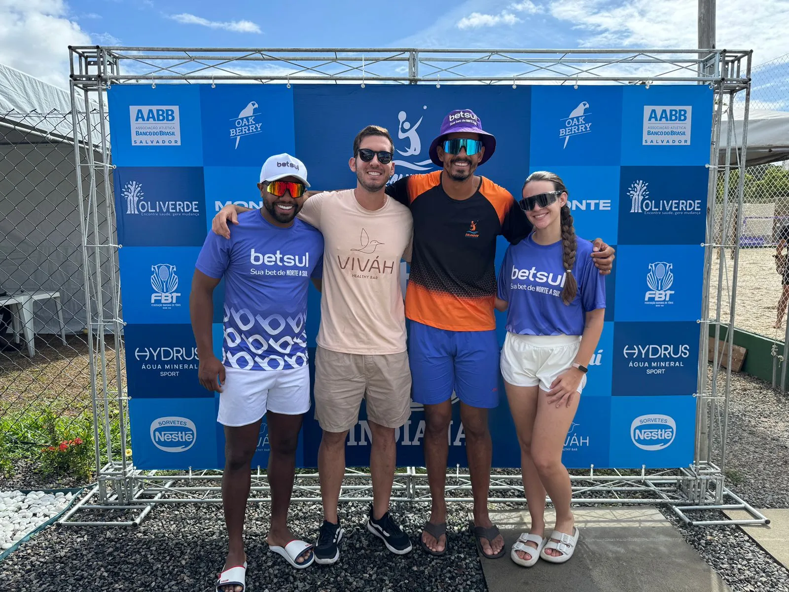 Davi Brito no Copa Baiana de Beach Tennis. Foto: Divulgação