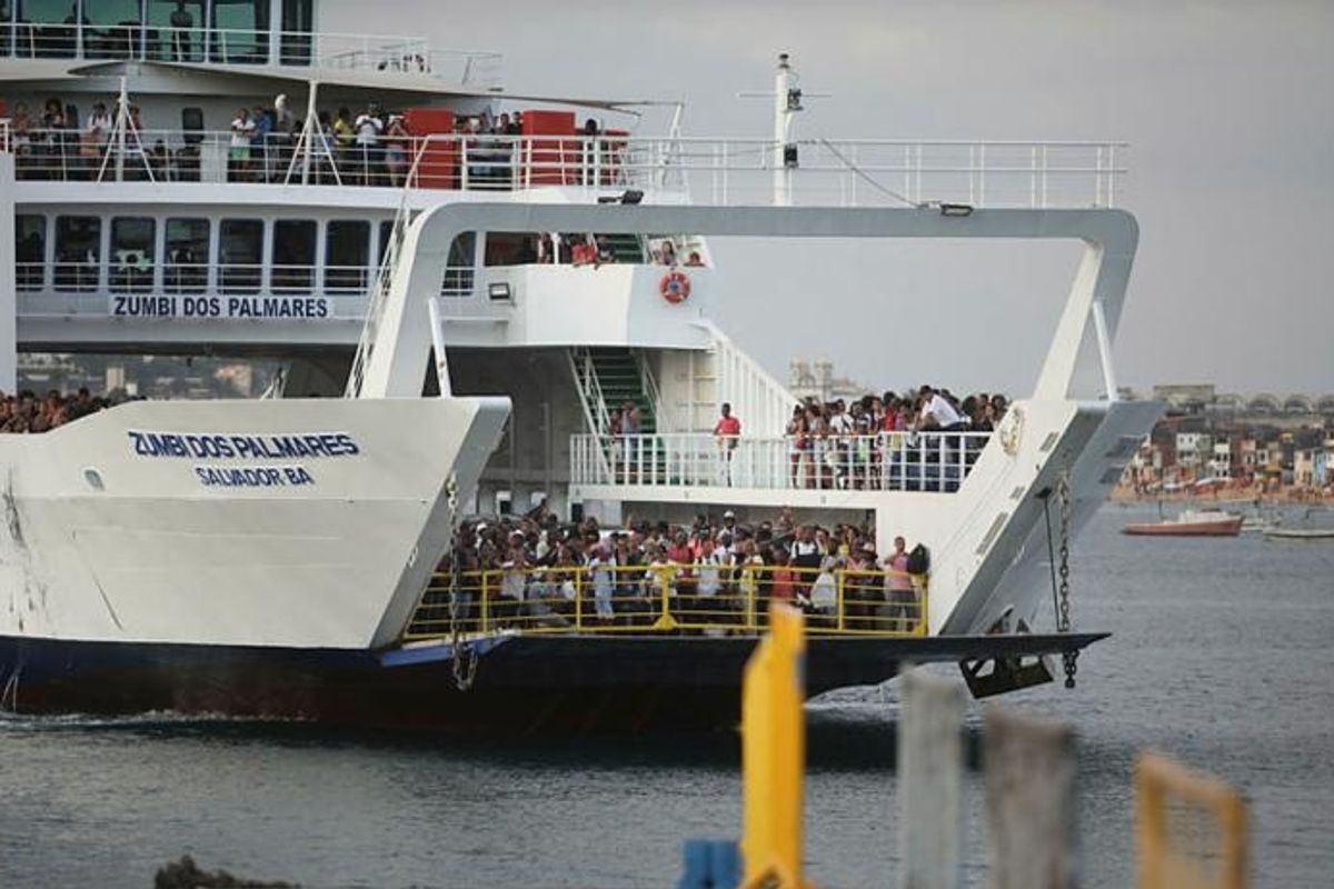 Ferry-boat no retorno do feriado. Foto: Ilustra&ccedil;&atilde;o
