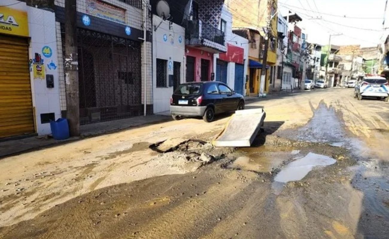 Imagem do bairro de Pero Vaz; Foto: Marcos Henrique/TV Aratu