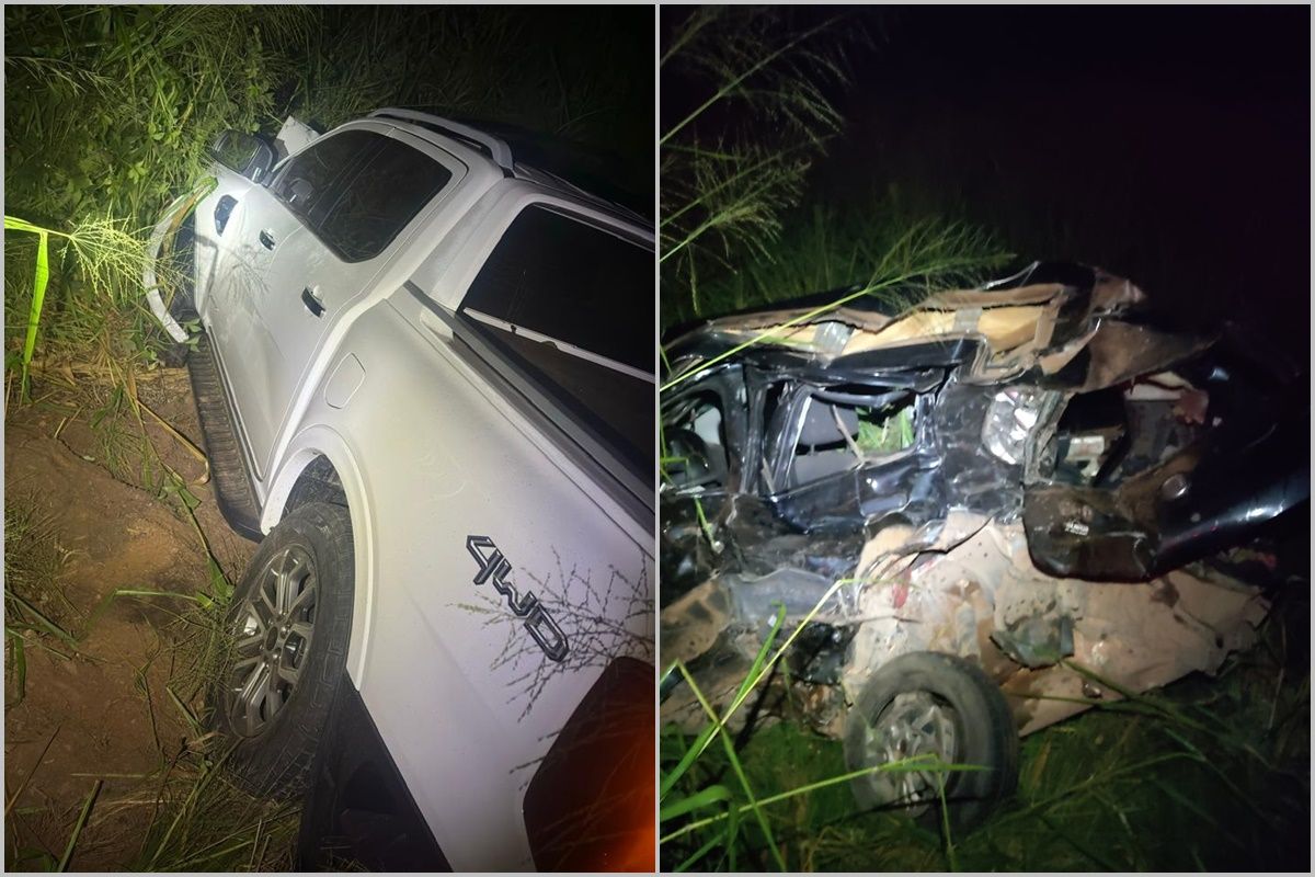 Tr&ecirc;s pessoas morreram ap&oacute;s colis&atilde;o entre carro e caminhonete. Foto: Reprodu&ccedil;&atilde;o