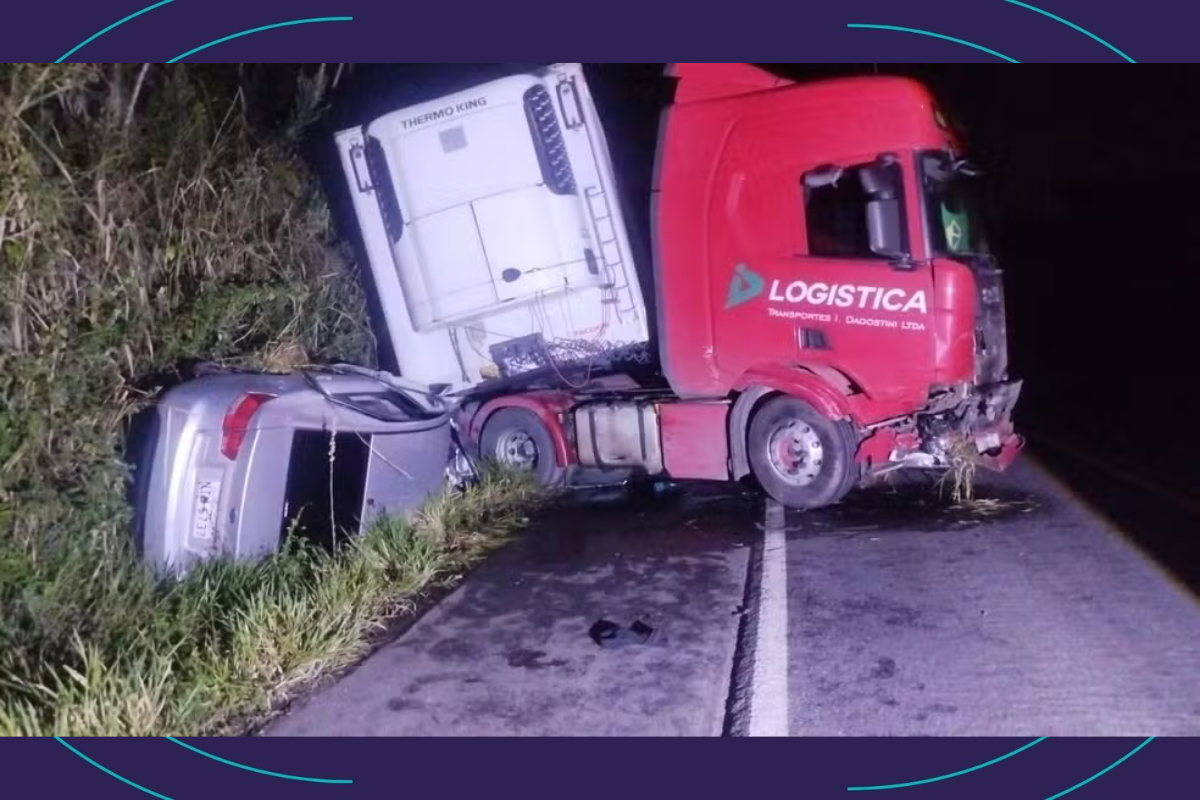 Mulher morre e PM fica ferido em acidente na BR-101, no sul da Bahia