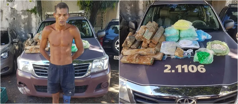 BROTAS: Suspeito é preso e 22 quilos de drogas são apreendidas em localidade conhecida como Brongo