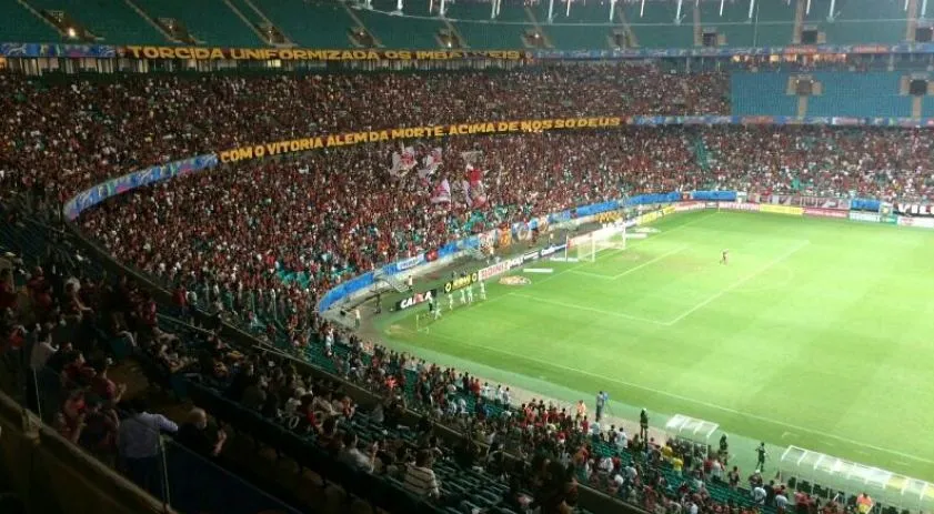 ‘BORA BAHÊA’: Arena Fonte Nova comete gafe e deixa torcida do Vitória na bronca; Entenda!