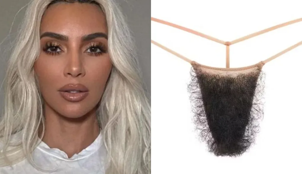 Kim Kardashian lança calcinha com pelos pubianos de mentira