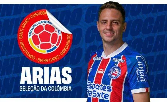 Santiago Arias é convocado para defender a Colômbia e desfalca o Bahia para o clássico Ba-Vi