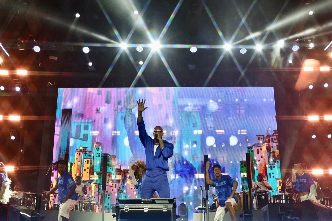 Leo Santana foi principal atra&ccedil;&atilde;o da primeira noite de Virada Salvador | Bruno Concha/Secom