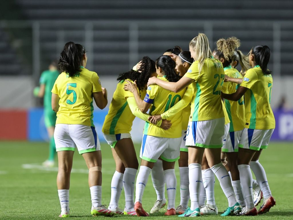 Os gols da Seleção Feminina foram marcados por Yasmim (2), Amanda Gutierres e Duda Sampaio. Foto: Livia Vilas Boas/CBF