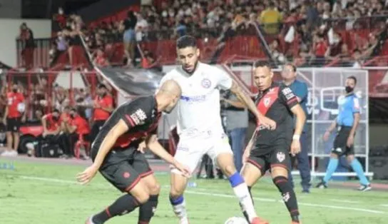 Derrota diante do Atlético-GO no fim do jogo complica pretensões do Bahia na luta contra o rebaixamento