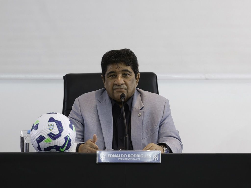 Com a decisão, Ednaldo Rodrigues segue na presidência da CBF. Foto: Rafael Ribeiro/CBF