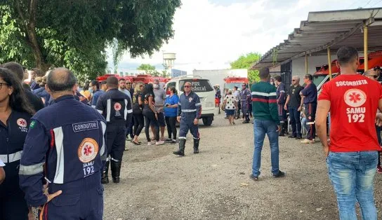 Corpo de socorrista morto em acidente no Cabula é velado na sede do Samu, em Salvador; video