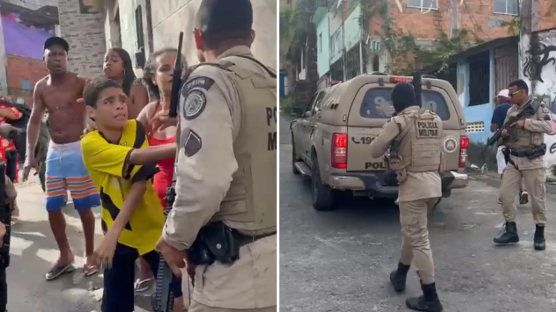 Policial militar é suspeito de agredir mulher durante festa infantil. Foto: Redes sociais
