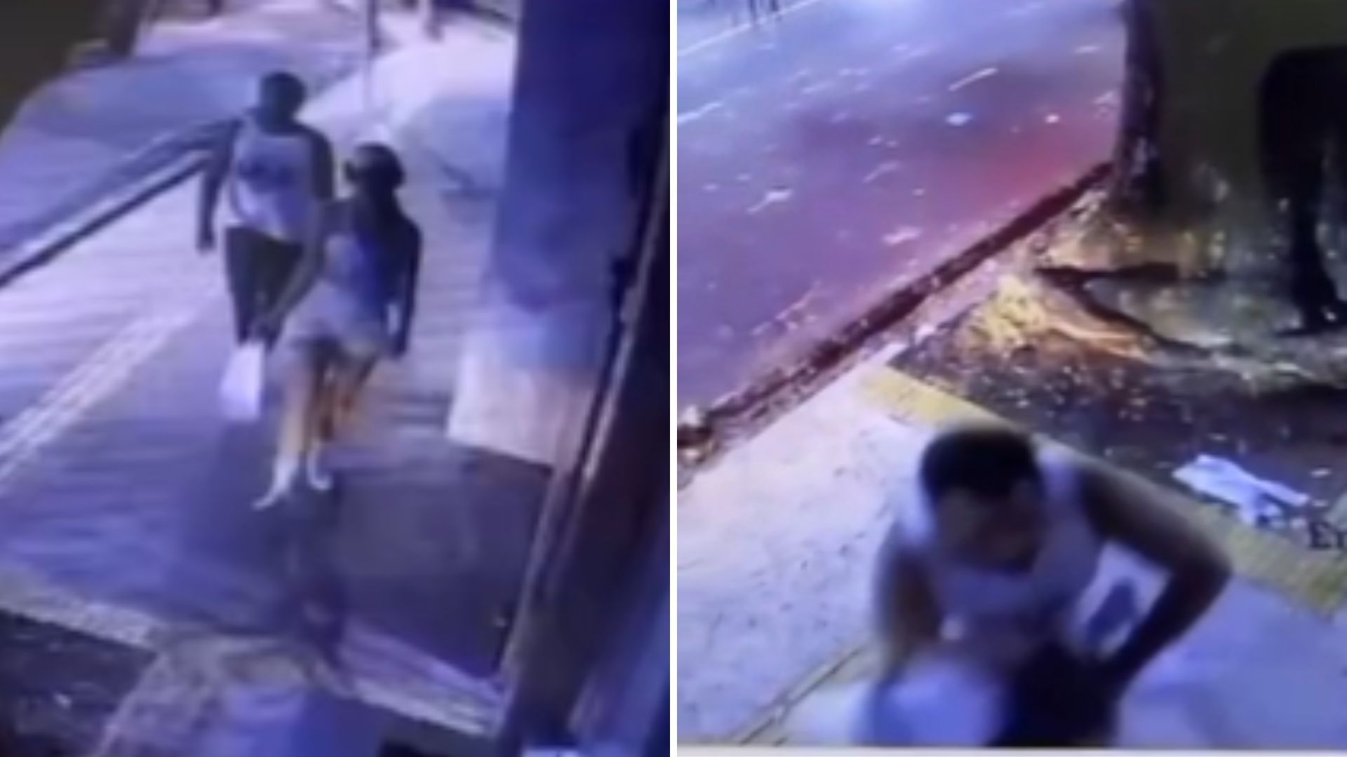 Homem toca em partes &iacute;ntimas de mulher durante caminhada em Salvador. Foto: Redes sociais