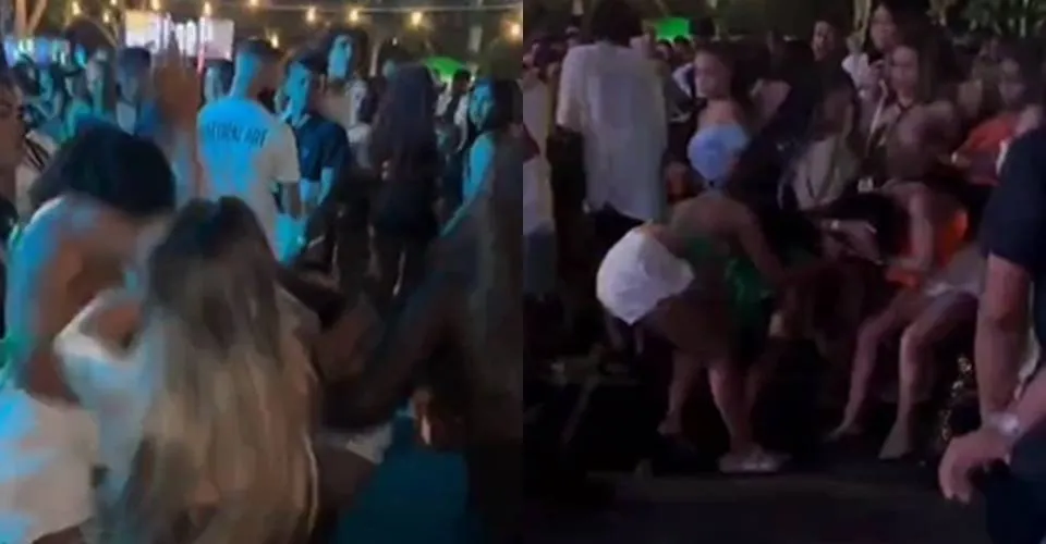 Mulheres trocam tapas e puxões de cabelo durante festa em Feira de Santana; veja