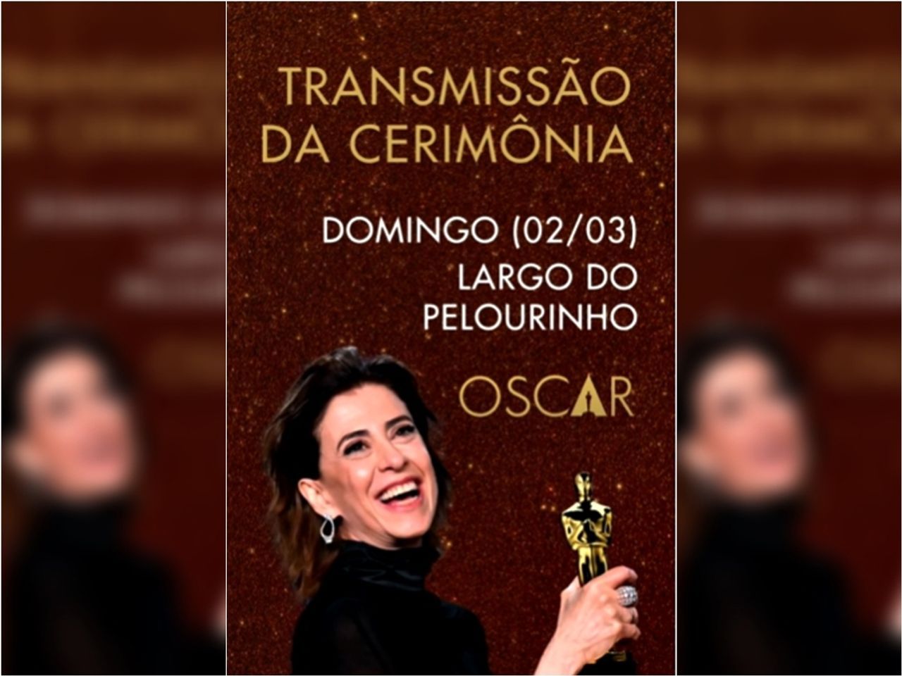 A cerimônia de premiação do Oscar será transmitida em Salvador no Largo do Pelourinho. Foto: Instagram/secultba
