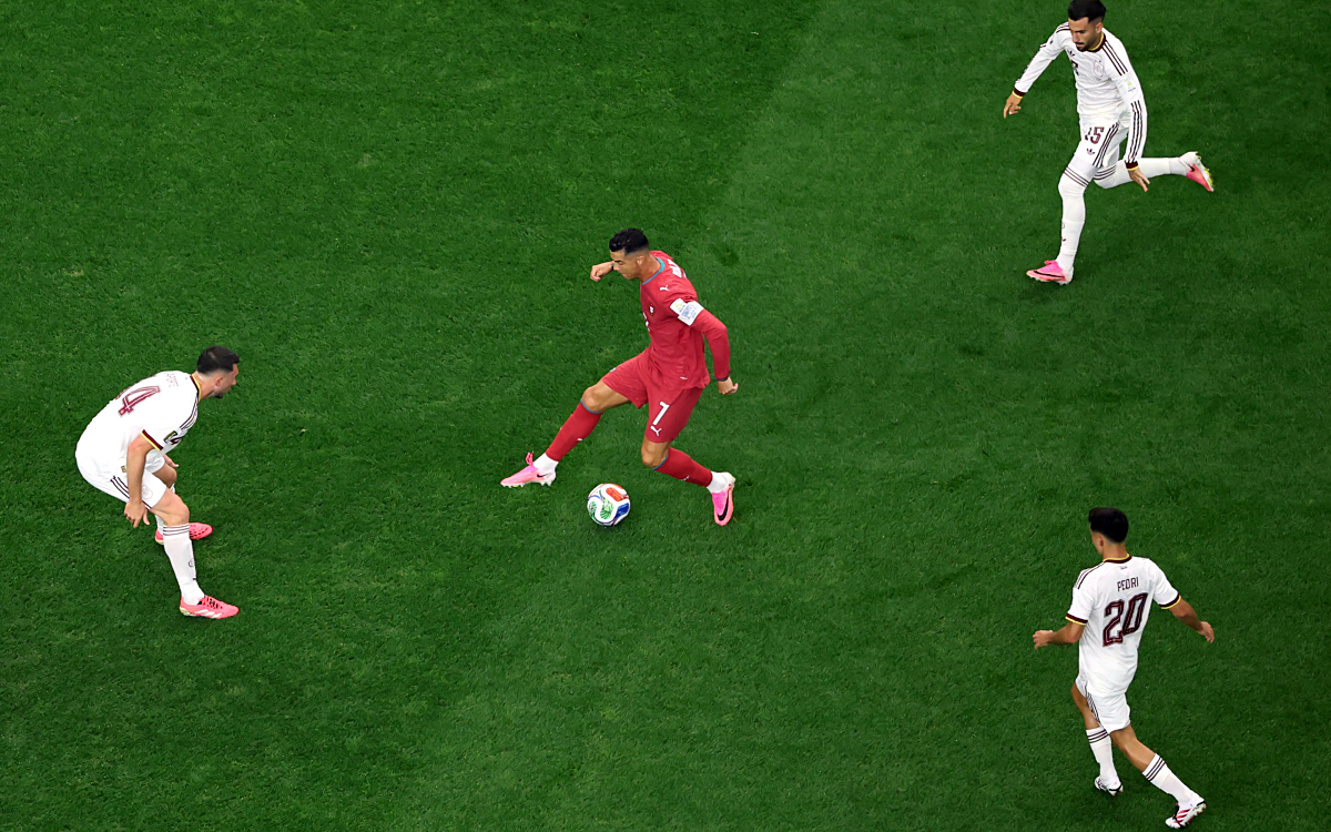Com gol de Merino, nos acr&eacute;scimos, a Espanha venceu Portugal por 1x0 e eliminou Cristiano Ronaldo em sua &uacute;ltima Copa do Mundo. Foto: Divulga&ccedil;&atilde;o/Portugal