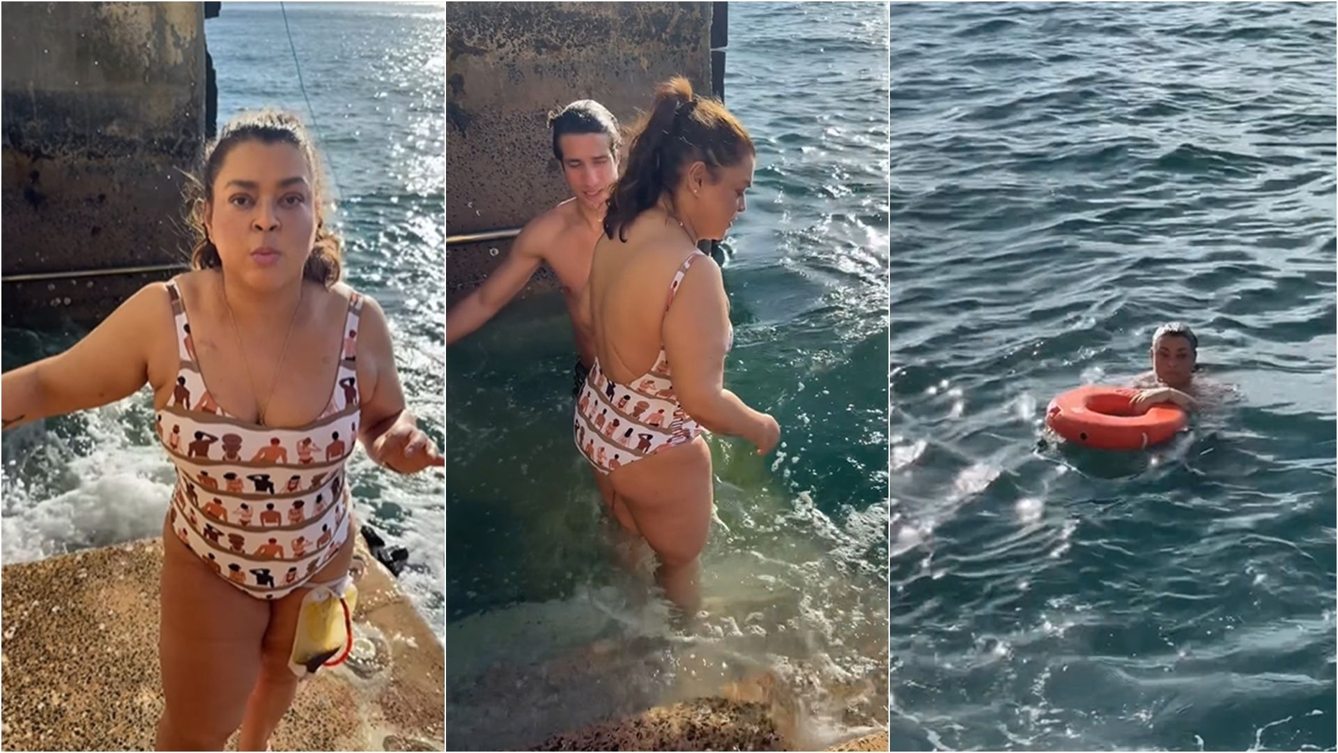 Preta Gil compartilha fotos curtindo praia em Salvador, dias antes da internação. Foto: redes sociais | @pretagil