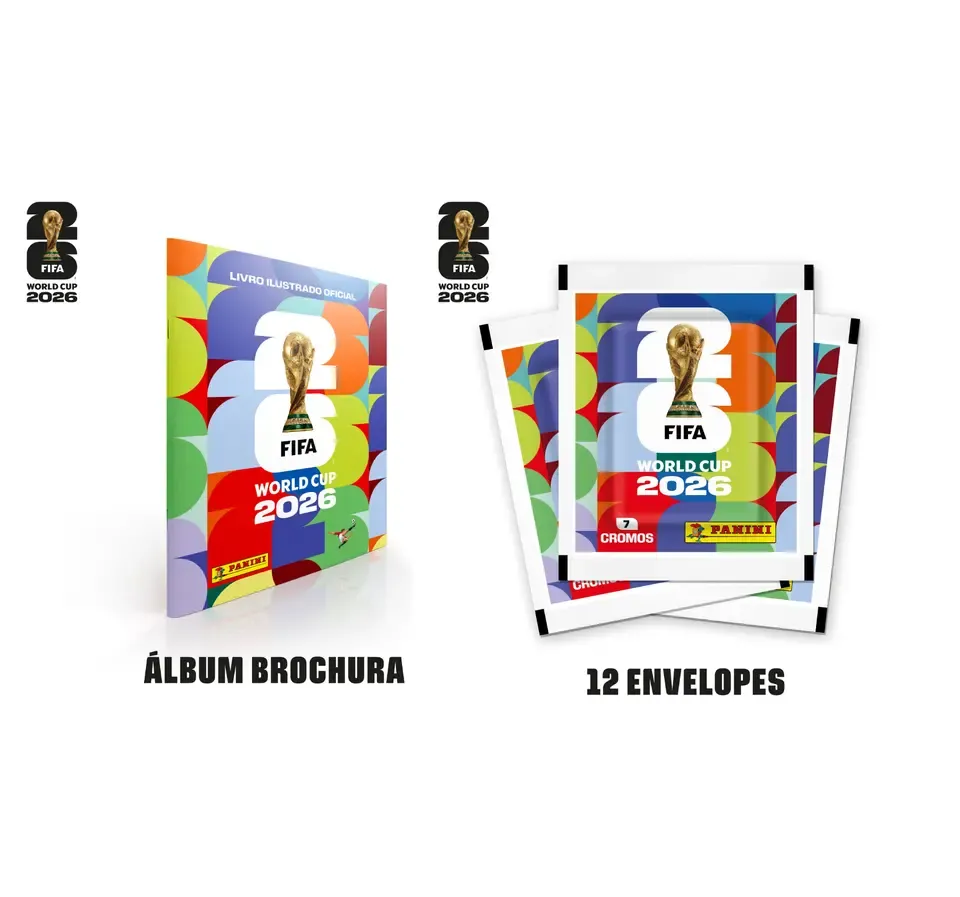 &Aacute;lbum da Copa do Mundo Fifa 2026. Foto: Divulga&ccedil;&atilde;o Panini