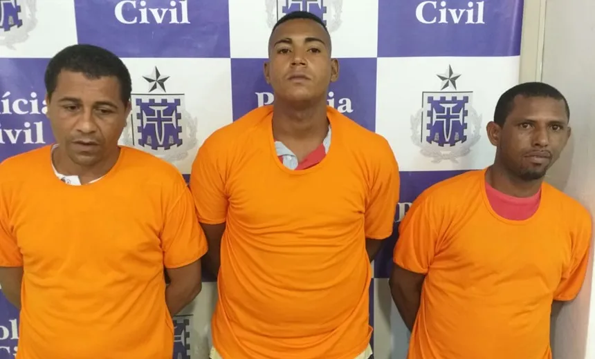 Polícia prende trio suspeito de cometer assaltos a ônibus, em Salvador 