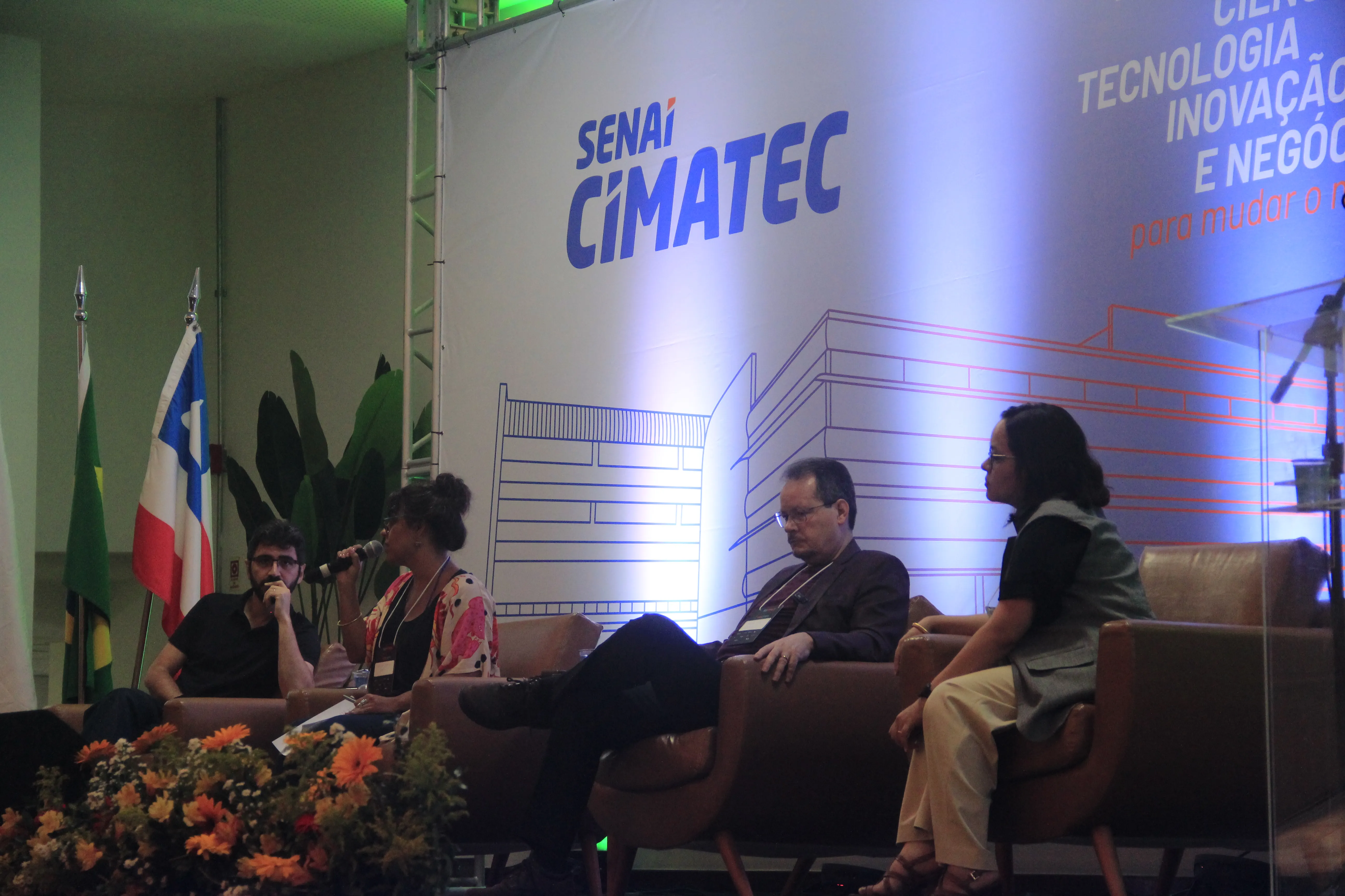 Imagem de uma das palestras do SenaiCimatec 