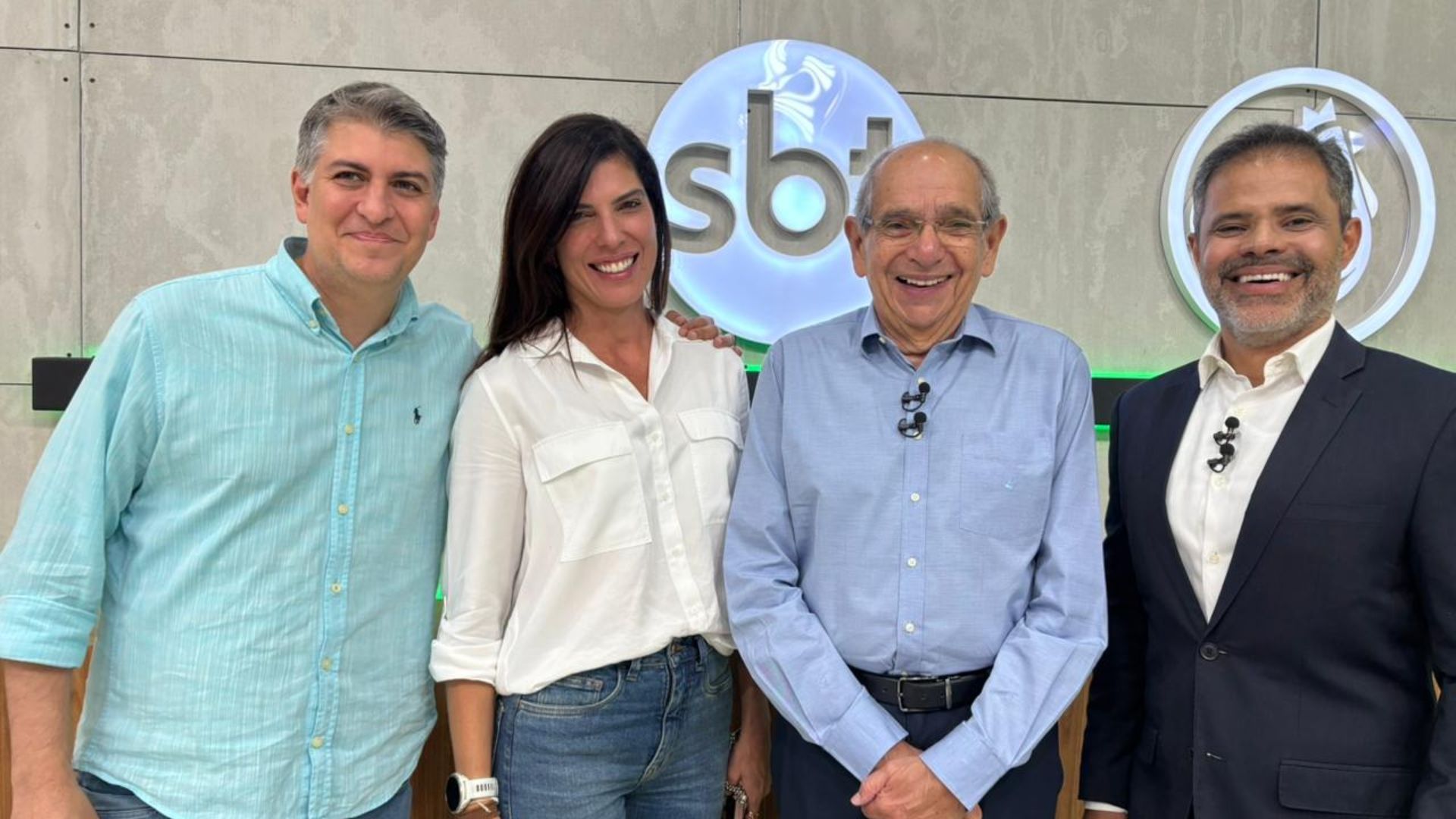 Mário foi recepcionado pela CEO do Grupo Aratu, Ana Coelho | Foto: Raissa Gomes/Aratu On