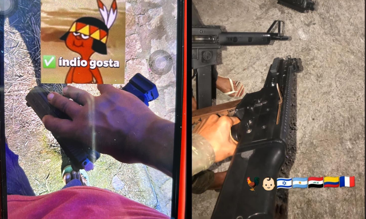 Suspeitos exibiam armas nas redes sociais: Foto: SSP-BA
