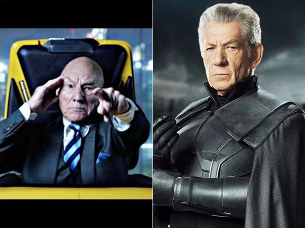 Os veteranos Patrick Stewart e Ian McKellen retornam aos papéis de Professor Xavier e Magneto. Foto: Reprodução
