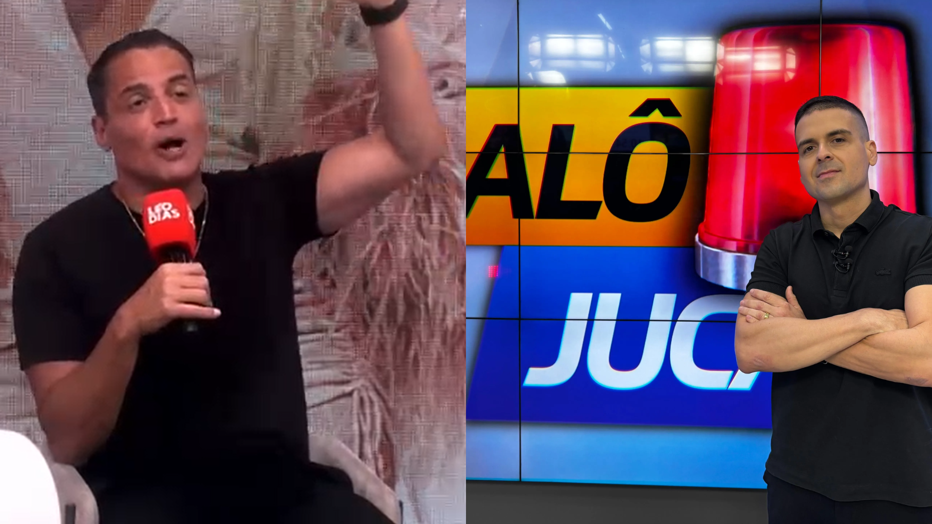 Leo Dias enalteceu visibilidade do Al&ocirc; Juca | Imagens: reprodu&ccedil;&atilde;o/v&iacute;deo e TV Aratu