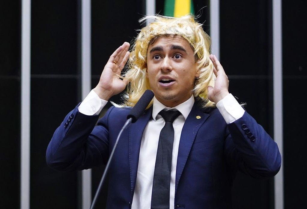Nikolas ferreira foi condenado após um discurso feito no Dia Internacional da Mulher, em 2023. Foto: Pablo Valadares/Câmara dos Deputados
