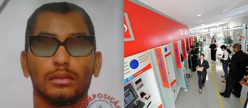 INVESTIGAÇÃO: Divulgado retrato falado de homem que roubou R$ 150 mil em saidinha na Pituba