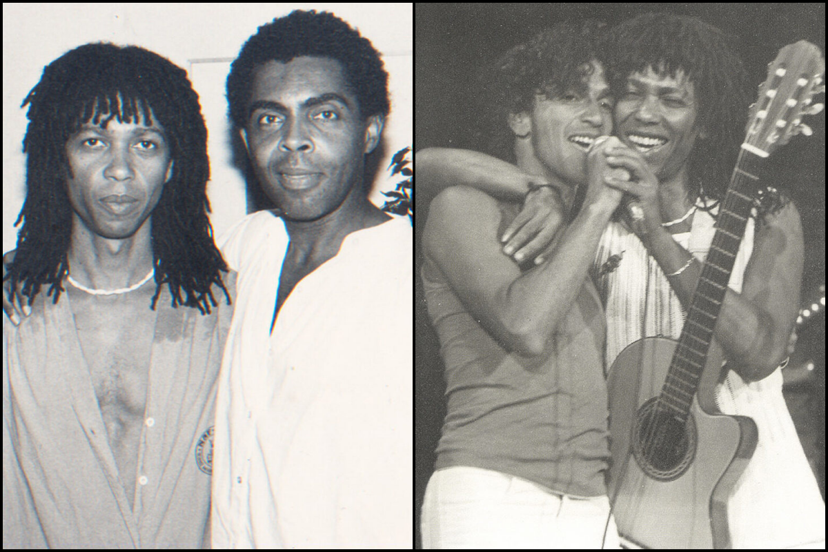 Gil e Caetano com Djavan. Foto: Divulgação