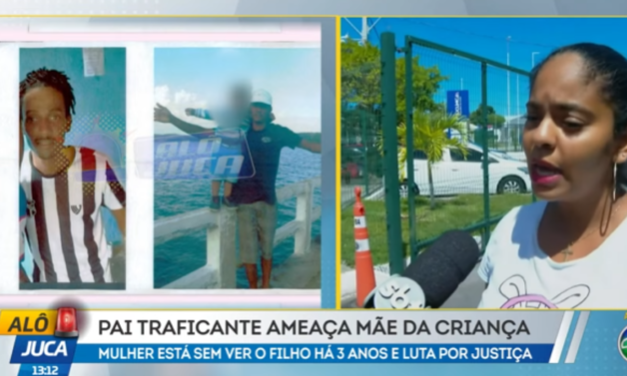 Mãe é impedida de ver filho em meio ameças do pai.Foto: Alô Juca