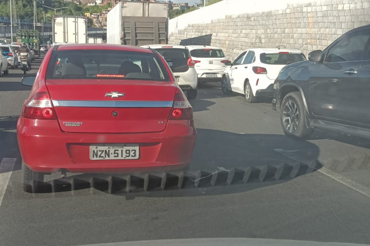 Congestionamento Na Br 324. Foto: Reprodu&ccedil;&atilde;o Redes Sociais 