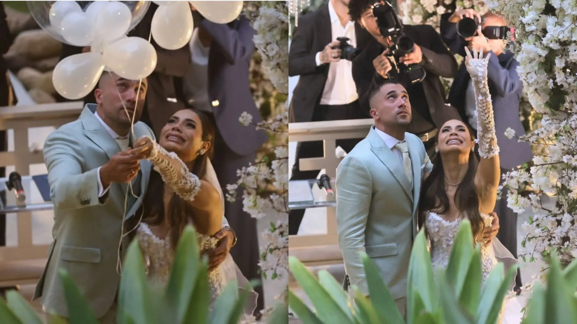 Lexa e Ricardo Viana se casaram e homenagearam filha Sofia
