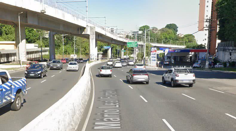 Avenida Mario Leal Faria, conhecida como Bonocô, em Salvador. Foto: Reprodução/Google Street View