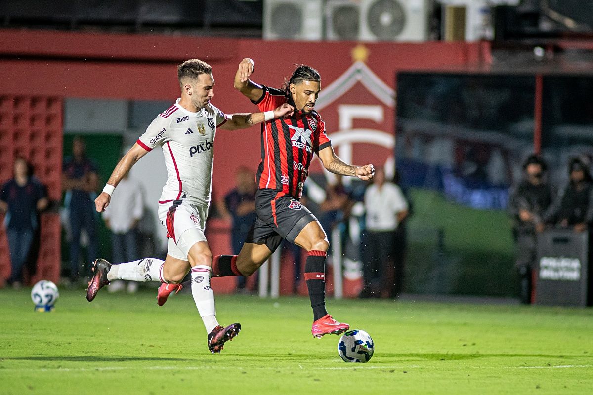 Vit&oacute;ria x Flamengo: Confira onde assistir ao confronto e poss&iacute;veis escala&ccedil;&otilde;es. Foto: Victor Ferreira/EC Vit&oacute;ria