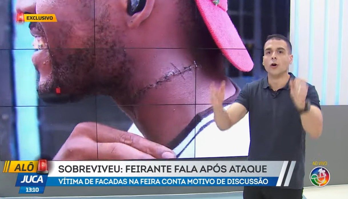 Vendedor Ambulante Relata Amea&ccedil;as Ap&oacute;s Tentativa De Homic&iacute;dio Em Salvador. |Foto: Reprodu&ccedil;&atilde;o TV Aratu 