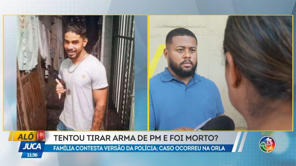 Segundo a polícia, Jean teria tentado pegar a arma de um dos agentes durante a abordagem, o que teria levado ao disparo fatal. | Foto: Reprodução/TV Aratu