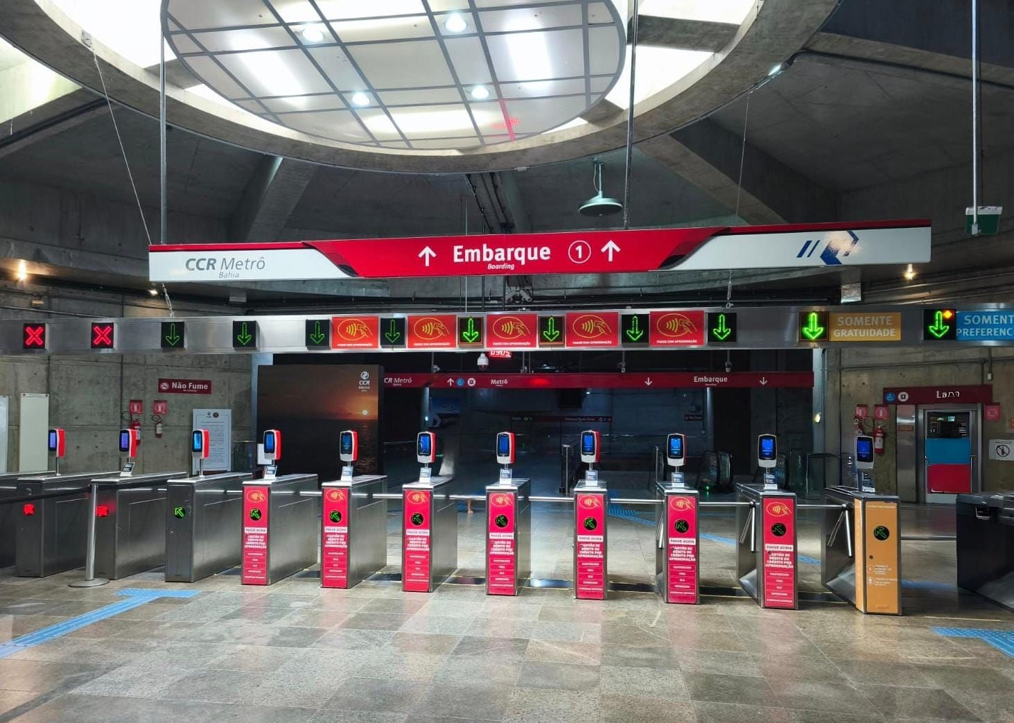  Metr&ocirc; de Salvador ter&aacute; opera&ccedil;&atilde;o especial para jogo na Fonte Nova. Foto: Reprodu&ccedil;&atilde;o CCR Metr&ocirc;