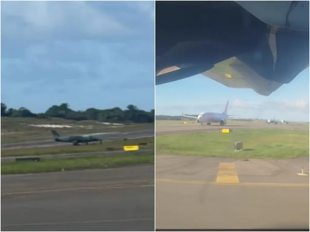 Avião da FAB fura pneu ao pousar e provoca atrasos de voos em Salvador