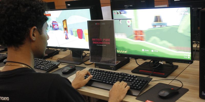 No SBGames, estudantes e profissionais terão a chance de participar de competições de games e game jams, onde equipes criam jogos do zero em poucas horas/Foto: Divulgação/SenaiCimatec 