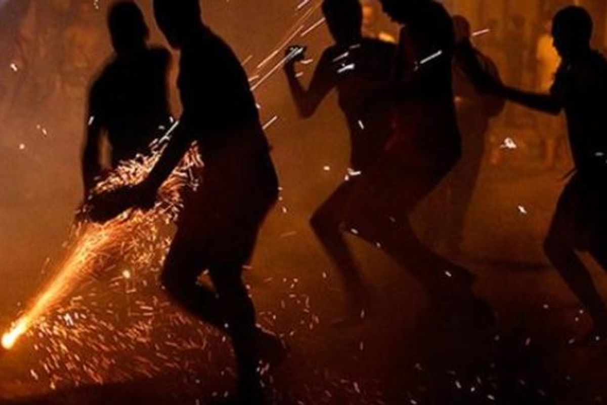 Guerra de Espadas em Senhor do Bonfim. Foto: Reprodu&ccedil;&atilde;o
