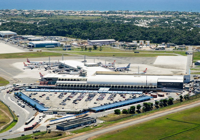 Vista aérea do Aeroporto de Salvador. Foto: Ilustração